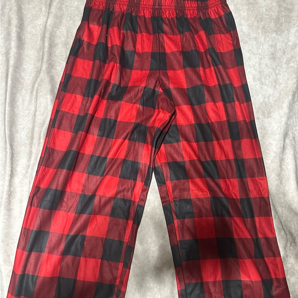 Kids plaid pajama pants